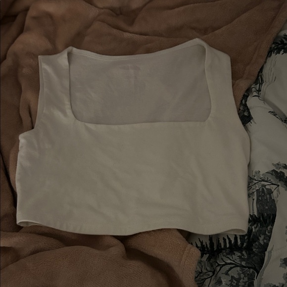 Wild Fable Cream Square Neck Crop Top - Picture 1 of 1